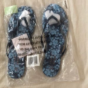 Brand New LC Lauren Conrad Blue flip-flops